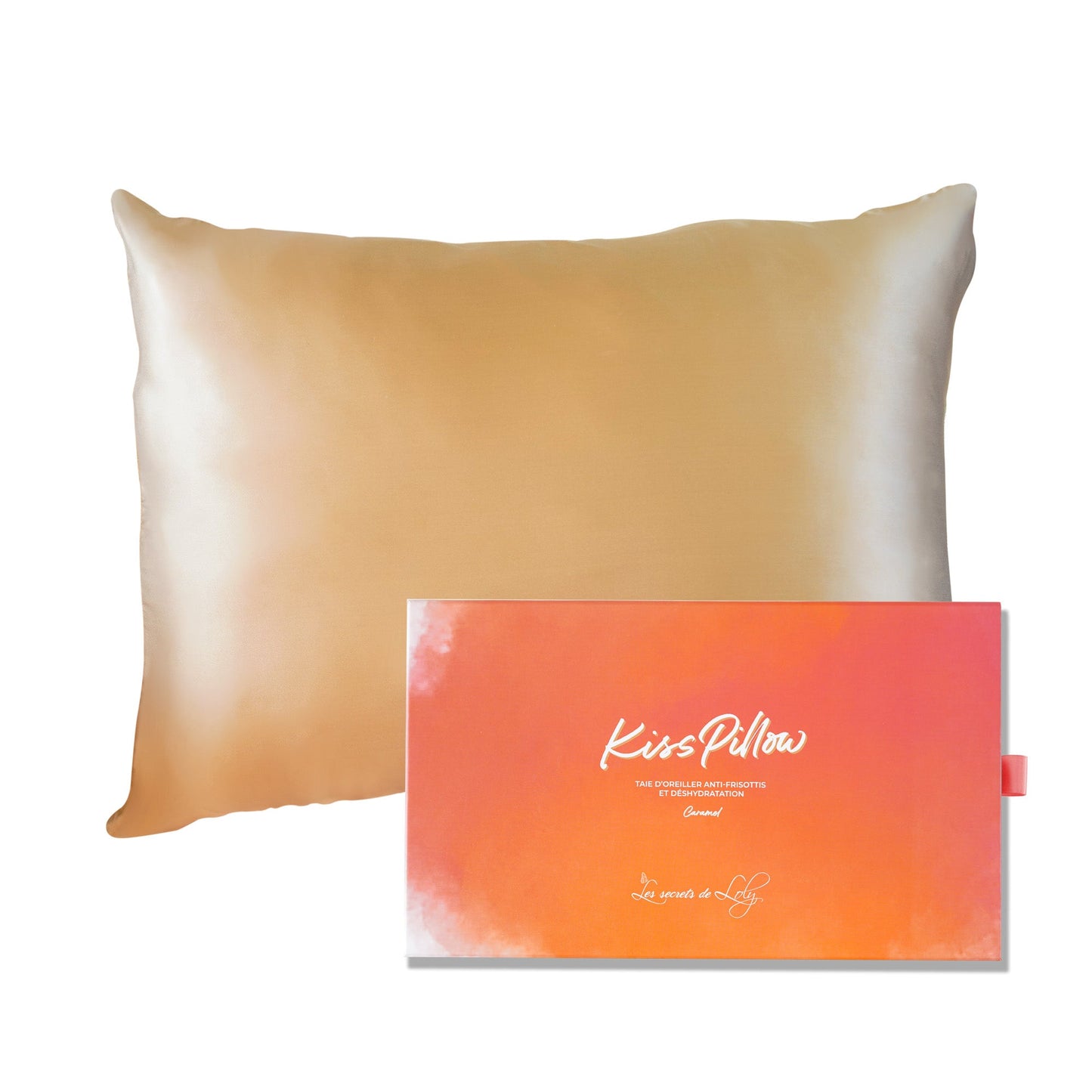 Kiss Pillow Caramel - Taie d'oreiller anti-frisottis